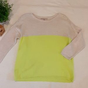 3/$25 Gap Color block neon sweater size small